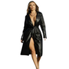 Women Trench length coat Real leather long coat