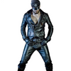 Men's Real Cowhide Leather Pants, Punk Kink Jeans leather Trousers Bluf Pants Bikers Kink
