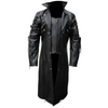 ADULTS MENS REAL BLACK LEATHER GOTH MATRIX TRENCH COAT VAN HELSING COAT STEAMPUNK GOTHIC T18 BY DARKSHADOW LEATHERS