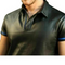 Mens Real Lambskin Leather short sleeve Polo Shirt