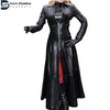 ADULTS WOMENS LADIES REAL LAMBSKIN BLACK GENUIAN LEATHER TRENCH STEAMPUNK GOTHIC MATRIX COAT JACKET BY DARKSHADOW LEATHERS