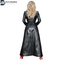 ADULTS WOMENS LADIES REAL LAMBSKIN BLACK GENUIAN LEATHER TRENCH STEAMPUNK GOTHIC MATRIX COAT JACKET BY DARKSHADOW LEATHERS