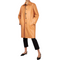 Italian style womens long coat made with original cow skin Leather