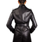 Original Lambskin original leather Italian Style Leather Trench Coat for Womens