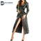 ADULTS VERY SEXY LADIES PURE BUTTERSOFT LEATHER FULL LENGTH TRENCH COAT BY DARKSHADOW LEATHERS