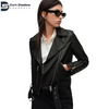 Womens Genuine Leather Biker Black Jacket For Women's | Black Leather Jacket