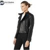 Maria Women Biker Black Leather Jacket | Womens Leather Jacket