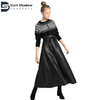 Women's Leather Skirt Genuine Soft Cowhide Flared Full Length Long Skirt | Real Leather