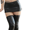 Women Leather Spandex Gothic Mini Skirt | Leather Shorts