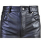 Black 100% Genuine Lambskin Leather Pants, Men's Black Leather Biker Pant, Motorcycle Pant, Leather Trousers