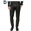 Men's Black Original Sheep Leather slim fit Biker trouser pants Sheep Leather Pants
