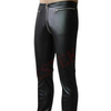 Handmade Men's Original High Quality Black Cowhide Leather Gay Front to Back Zip Gay Biker Pant