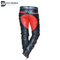 Mens Real Black bondage Leather Bikers Pants Side And Front Laces Up Red Contrast , Yellow Contrast , Blue Contrast Leather Trousers