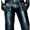 Men's Real Cowhide Leather Pants, Punk Kink Jeans leather Trousers Bluf Pants Bikers Kink