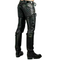 Men's Cowhide Leather Pants Punk Kink Bikers, Leather Trousers Jeans Breeches Bluff Leders