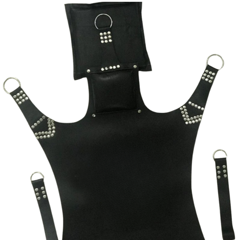 HEAVY DUTY PLAY ROOM GENUINE BLACK LEATHER SEX SWING ADULT SLING WITH ...