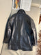 Mens leather blazer/ coat mens leather black / Sant Laurent Paris / Real leather mens Blazer