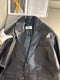 Mens leather blazer/ coat mens leather black / Sant Laurent Paris / Real leather mens Blazer