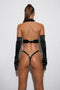 Genuine Cow-Hide Black Full body Ladies Harness , bra cage , new stylish 2025 leather ladies harness