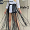 Women’s Real Leather Harness Waist Belt with Tassels – Gothic Punk Festival Tassel Skirt – Cowboy Girl Wild Western Style – Sexy Handmade Leather Accessory