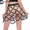 Women’s Adjustable Real Leather Chain Skirt Harness | Weaved Streetwear Body Harness | Punk Festival Outfit | Skirt-Shaped Fetish Belt