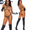 Real Leather Lingerie Harness & Cuffs Set | Women’s Fetish Lingerie | Butt Harness & Bra Cage | Handmade Bondage Clubwear