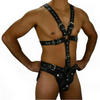 Premium Quality Handmade Real leather full body harness fully adjustable harness Black leather full body harness with jock