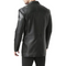 Soft Black Slim Stenny Coat for men's