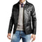 Mens Leather brown sophisticated formal leather four season jacket
