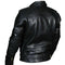 MEN'S REAL LEATHER QUILTED PANELS BIKERS JACKET THICK COW LEATHER BIKERS JACKET