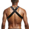 Men's adjustable crossbody leather harness , crossbody harness leather