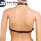Sexy Real Leather Women’s Body Harness Bra Cage Top | Handmade Hollow Punk Lingerie | Adjustable Festival Clubwear