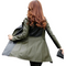 Womens Trench Coat back